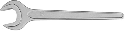 WEDO Edelstahl Einmaulschlüssel, Single Open End Schraubenschlüssel Mit Aufhängeloch,， Einzelne Kopf Schraubenschlüssel，Korrosionsbeständig, Rostfest,46mm