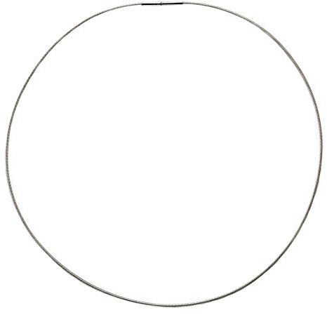 Edelstahl Collier Halsreif ca. Ø 1 mm Bajonett Drehverschluß Halskette Hochwertiger Edelstahlreif