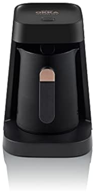 Arzum Okka Cafetera turca MINIO JET, cafetera turca, 400 W, 5 tazas de capacidad de café, protección contra desbordamiento, sistema de alerta acústica (cobre)