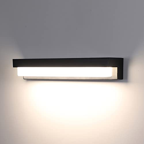 YOHAYO Lampes solaires d'extérieur avec détecteur de mouvement 3 modes Lampe solaire murale d'extérieur avec capteurs radar avec télécommande Variable Lampe murale étanche IP65 Blanc chaud