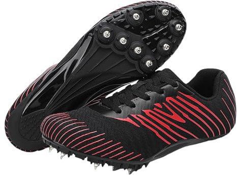 Zapatos con Clavos para Pista y Campo,Zapatillas de Correr con Clavos,Unisex Spikes Atletismo,Unisex,Duraderos,Transpirable,Antideslizante,para Running,Salto Largo,Entrenamiento,Competición