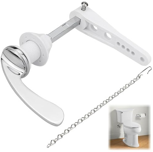 Alloy Toilet Flush Handle Replacement - Universal Lever for Cistern Tank With Chain