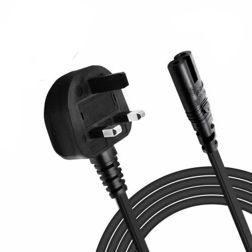 iTechCover 3 Pin UK Mains Adapter/Power AC Cable Lead Compatible with JVC BOOMBOX (RD-228H) / (1m / 3.3ft)