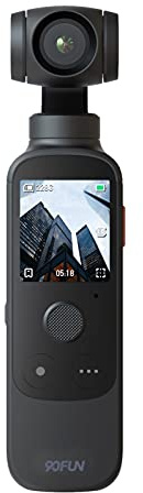 HUIOP Mo Gimbal Camera Handheld Stabilized 3 Gimbal Vlog Camera One Click Mount AI Smart Tracking Video 4K/60fps 116° Wide Angle Lens Touch Screen Int Battery