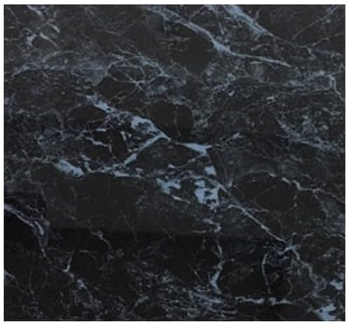 12 PVC Bathroom Cladding Shower Wall Panels White Black Grey Sparkle & Marble Colours (Black Marble Gloss 12 Pack)