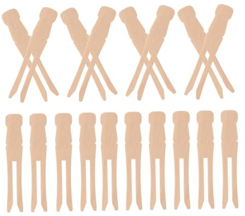 Ciieeo 100 Piezas Pinzas De Madera Retro Pinzas De Madera para Ropa para Tendedero