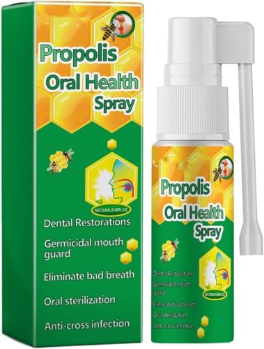 sjfscqr Propolis-Mundpflegespray, Propolis-Mundgesundheitsspray, Mundatemerfrischungsspray,Geeignet für alle Mundprobleme