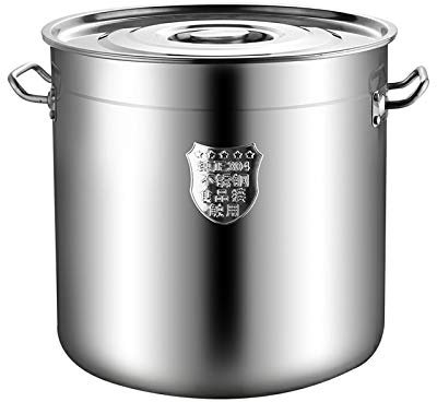 OLSKFUH Olla Grande De Acero Inoxidable, Olla para Cocinar Cerveza, Olla Grande De Acero Inoxidable, Utensilios De Cocina,40 * 40cm