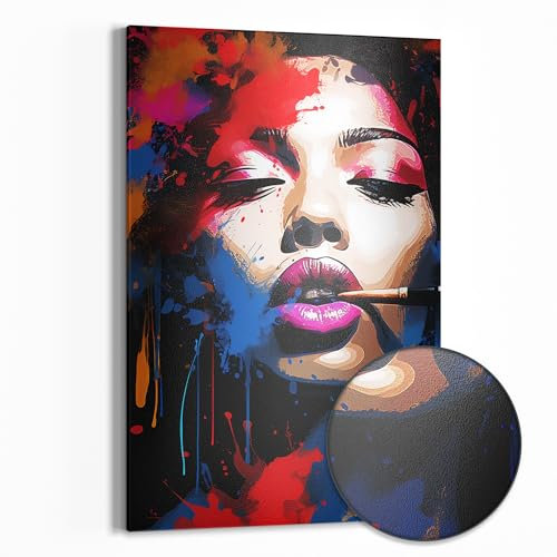 DEQOART Metall Magnettafel | 40x60 cm cm groß | Motiv Visuelle Poesie | Whiteboard für alle Magnete | Magnetboard Wand-Tafel für Küche & Büro | Design Magnetwand Pinnwand magnetisch