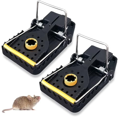 Mouse Traps Mice Traps,Rat Traps For Indoors That Kill Instantly, Rodent Trap, High Sensitive Mice Kill Mouse Control for Outdoors- 2 Pack