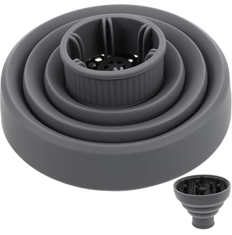 Gatuida Ugello per Asciugacapelli in Silicone da Viaggio Regolabile per Diverse Dimensioni Accessorio per Protezione dei Capelli Durante lo Styling