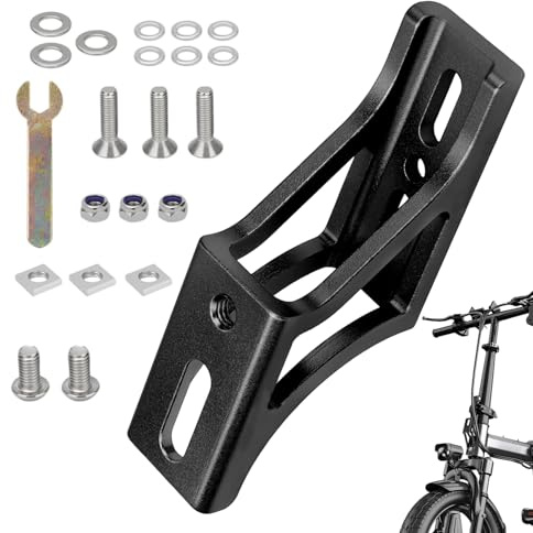 Faltbarer Adapter Gepäckträger vorne für Fahrräder | Verstellbare Halterung für Fahrradgepäckträger vorne - stabiles Fahrradzubehör für tägliche Lasten und Pendeln