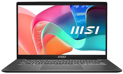 MSI Modern 14 F13MG-016UK Laptop de 14 pulgadas | Intel Core i5-1335U | 16 GB de RAM | SSD de 512 GB | Pantalla IPS Full HD | Pantalla retroiluminada blanca | Windows 11 Home | Gris