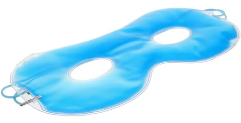 iplusmile Gel Eis Augenmaske Kühle Gel Augenabdeckung Verstellbar für Trockene Augen und Kopfschmerz Linderung Wiederverwendbare Kältekompresse mit Gummiband für Damen und Herren