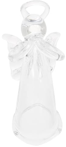 Ciieeo Mini Glas Engel Ornament Kreatives Schutzengel Design Langlebiges Verschleißfestes Glas Dekoratives Mini Engel Anhänger für Auto und Zimmer Realistisches Deko objekt Stabiler