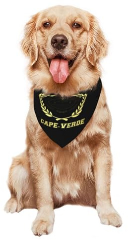 Kap Verde Kap Verde flagga hundhalsduk justerbar hundhalsduk snygg hund bandana för födelsedag hundkläder & tillbehör valpar