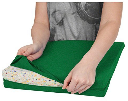 Sport-Tec Bezug aus Baumwolle für Sitzkissen Orthopädisch Sitzkeil Keilkissen, 38x38 cm