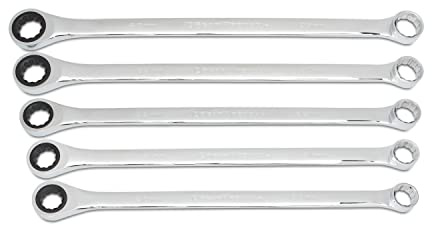 GearWrench 5 Pc. Gearbox 12 Pt. XL Double Box Ratcheting Wrench Set, Metric - 85987