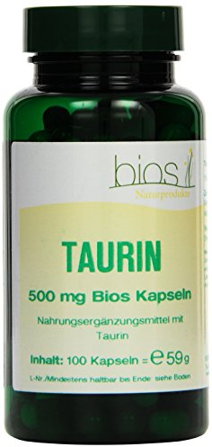 Bios Taurin 500 mg, 100 Kapseln, 1er Pack (1 x 59 g)