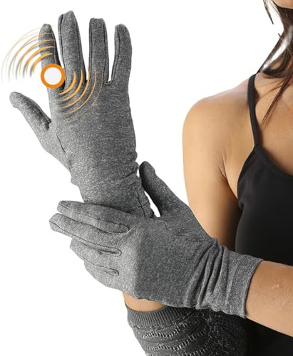 Spikenergy Guanti Per Artrosi Alle Mani Elettro Magnetoterapia - Usati come Polsiera per Tendinite Polso, Per Artrite, Rigidità Articolare, Dispositivo Medico Detraibile -Made in Italy