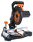 Evolution Power Tools R210CMS - Sierra ingletadora compuesta con corte multimaterial, biselado de 45°, inglete de 45°, 1200 W, 110 V