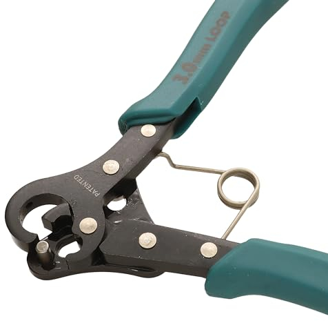 Der Beadsmith One Step Looper – Erstellen und schneiden Sie gleichmäßige 3-mm-Schleifen für Schmuck, zur Verwendung mit 18–26 g Basteldraht