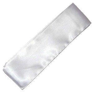 VADER SPORTS EST.2001 WITH YOU ALL THE WAY Kung Fu Sashes satin sash or belts (white)