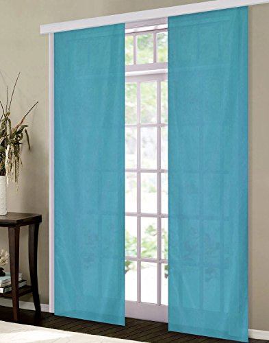 Tenda per superfici, tenda scorrevole opaca, 85600. turchese