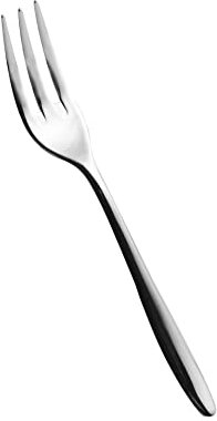 Salvinelli Fast FORCHETTINA Dolce 3 Denti Set, Acciaio Inossidabile, Stainless Steel, Forchette Dessert 12 Pezzi