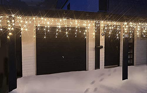 Eisregen Lichterkette mit 480 kaltweißen LED - Länge 12 m