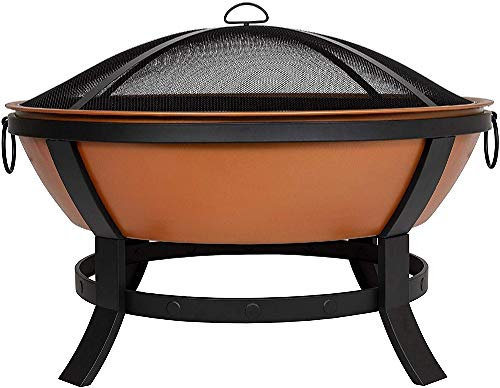 La Hacienda Katori Large Bowl Firepit, copper effect
