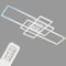 BRILONER - LED Deckenlampe mit Fernbedienung, dimmbar, einstellbar von warmweiß bis neutralweiß, Lampe, LED Deckenleuchte, Wohnzimmerlampe, Schlafzimmerlampe, Küchenlampe, 104x42x10 cm, Chrom-Alu