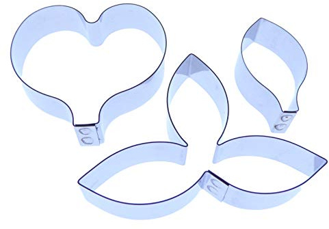 Valley Cutter Company Miltonia Orchid (Pansy Orchid) Set of 3 Stainless Steel Sugarcraft Cutters