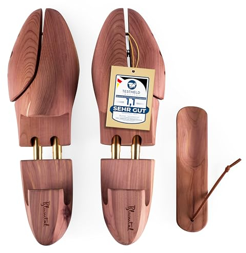 Blumtal - GANADOR DEL TEST - Hormas para Zapatos para Hombre y Mujer - Horma Extensible Deluxe de madera de cedro con calzador, Diseño Ergonómico - 1, 2 o 5 Pares