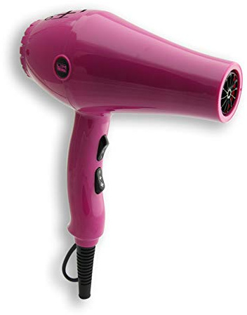 Asciugacapelli LIM HAIR CH 3.0 FUCSIA PROFESSIONALE ALTA POTENZA 2000 W LUNGA DURATA IN USO INTENSIVO LEGGERO Ugello concentratore d'aria 6 opzioni di funzionamento.