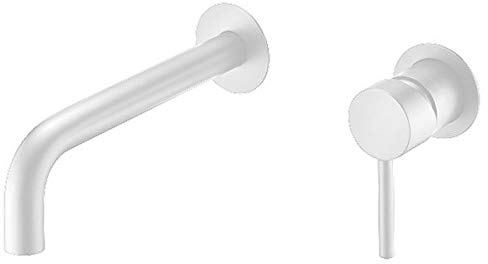 IMEX ETNA GLT023-BL Rubinetto lavabo da incasso, bianco opaco