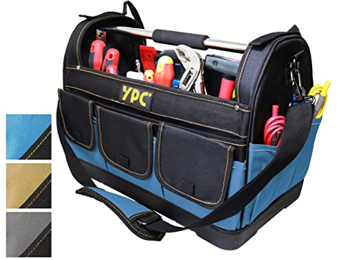 YPC Pioneer – Werkzeugkorb XXL, Blau-Schwarz, 45x35x23cm, 20 kg Tragkraft