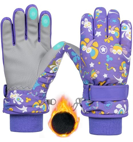 Durio Skihandschuhe Kinder Handschuhe Kinder Wasserdicht Winterschuhe Mädchen Jungen Kinderhandschuhe