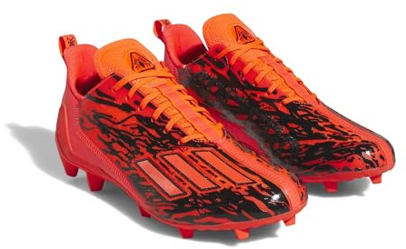 adidas Adizero 12.0 Poison Football Cleats Men's, Solar Red/Black/Solar Red, 14
