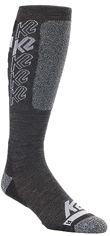 K2 Snow Chain Logo Sock Calcetines de esquí, Unisex-Adulto, Black, L