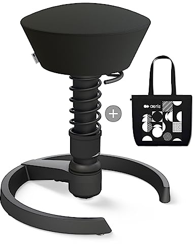 aeris Swopper – Ergonomischer Hocker – Bürohocker höhenverstellbar – Vielseitiger Sitzhocker für einen gesunden Rücken – Bürostuhl ohne Rollen, Feder Standard