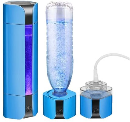 XGXHIN Generador de Botella de Agua de hidrógeno 3 en 1, hasta 2300-3000PPB, Fabricante de Agua de hidrógeno con tecnología SPE PEM con Adaptador de inhalador, 350ML