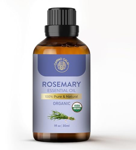 Carno Calm BIO Rosmarinöl Natürlicher Haar-Booster - 100% naturreines Rosmarin Öl für Haare & Kopfhaut - Ätherisches Rosmarinöl Haare 30ml (1 fl oz)