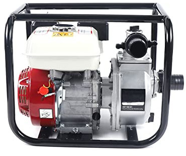 Bomba de agua autocebante, 4 tiempos, gasolina, bomba de agua, bomba de jardín, bomba de riego de agua para riego, riego de jardín, 6,5 HP 4,8 kW