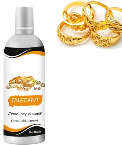 Jewelry Cleaning Solution,Jewelry Maintenance,Jewelry Cleaner for All Jewelry Types,Jewelry Gloss Cleaning Solution,Necklace Cleaner,Jewelry Maintenance,Jewelry Dust Removal Liquid 100ML