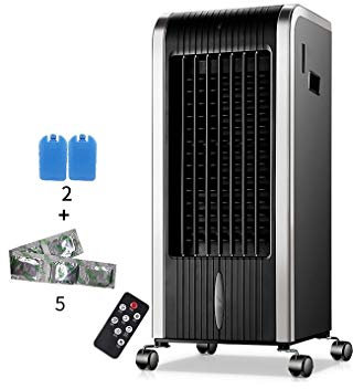 Portable Air Conditioner Fan Portable Air Cooler, Humidifier Purifier Misting Evaporative Air Conditioner Whit Remote Control Fan And Bladeless Noiseless Fan, For Office, Dorm, Room(Free Ice Tray)