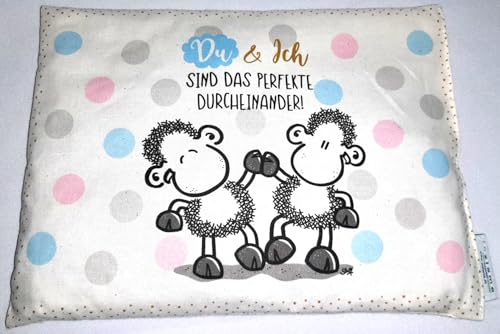 Traumhafte Genusswelten Kirschkernkissen Du und Ich sind das perfekte Durcheinander von Sheepworld