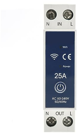 MZZYG Smart Meter Energy Monitor 1P 1P+N WiFi Smart Circuit Breaker Voltage Energy Power KWh Meter Time Relay Switch Voice Remote Control By Tuya Smart Life App(PT-J,32A)