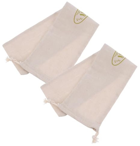SHOWERORO 2stücke Leinensacker Für Brot Wiederverwendbar Mit Kordelzug Brotbeutel Backbeutel Für Bäckereiprodukte Hausgebrauch Aufbewahrungsbeutel