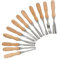 Set da 12 Pezzi di Scalpelli per Legno,Tornio a Scalpello Set Tornitura Utensili,Multifunzione Set di Scalpelli per Legno con Premium Scatola di Legno,per Intagliare il Legno,per Principianti e Hobby